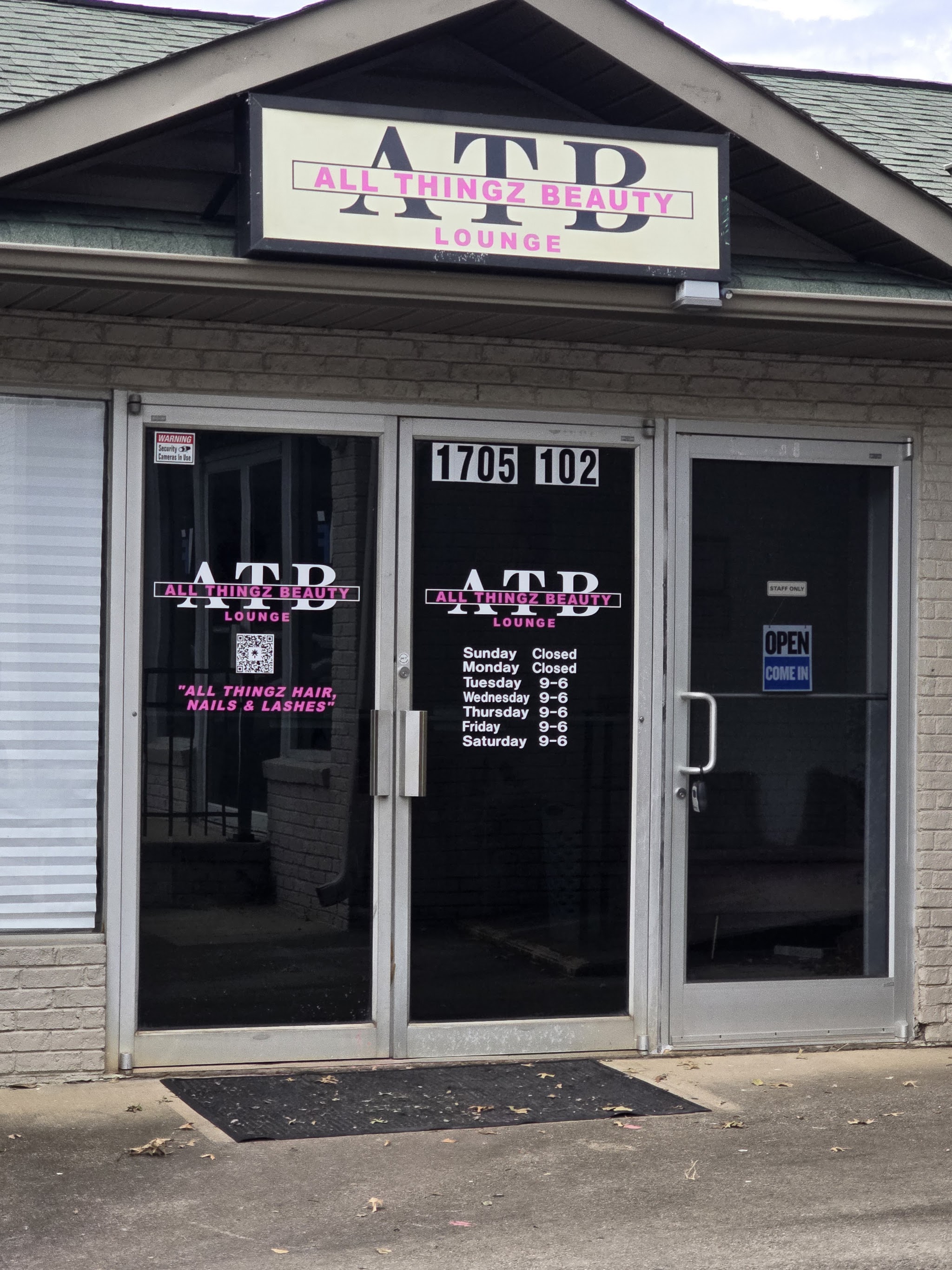 The entrance at 1705 Cherry Rd, Suite 102